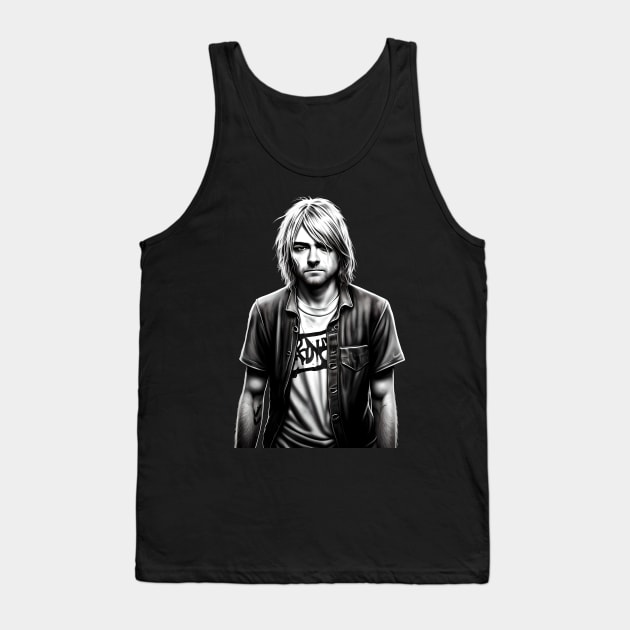 Kurt Cobain 03 Tank Top by Jaymz Weiss Designz